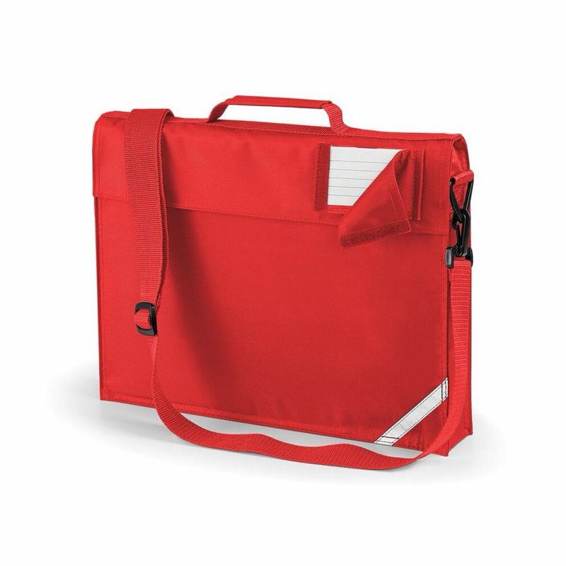 Personalised Book Bags for School Nursery & Everyday in Red Navy Burgundy Royal Blue Bottle Green with Adjustable Shoulder Strap and Name Window Inside - Me And You You And Me Co 