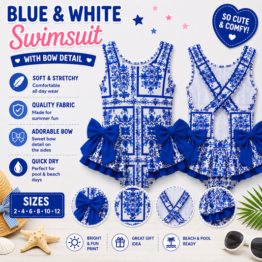 Blue Italian Swimsuit - Me And You You And Me Co 