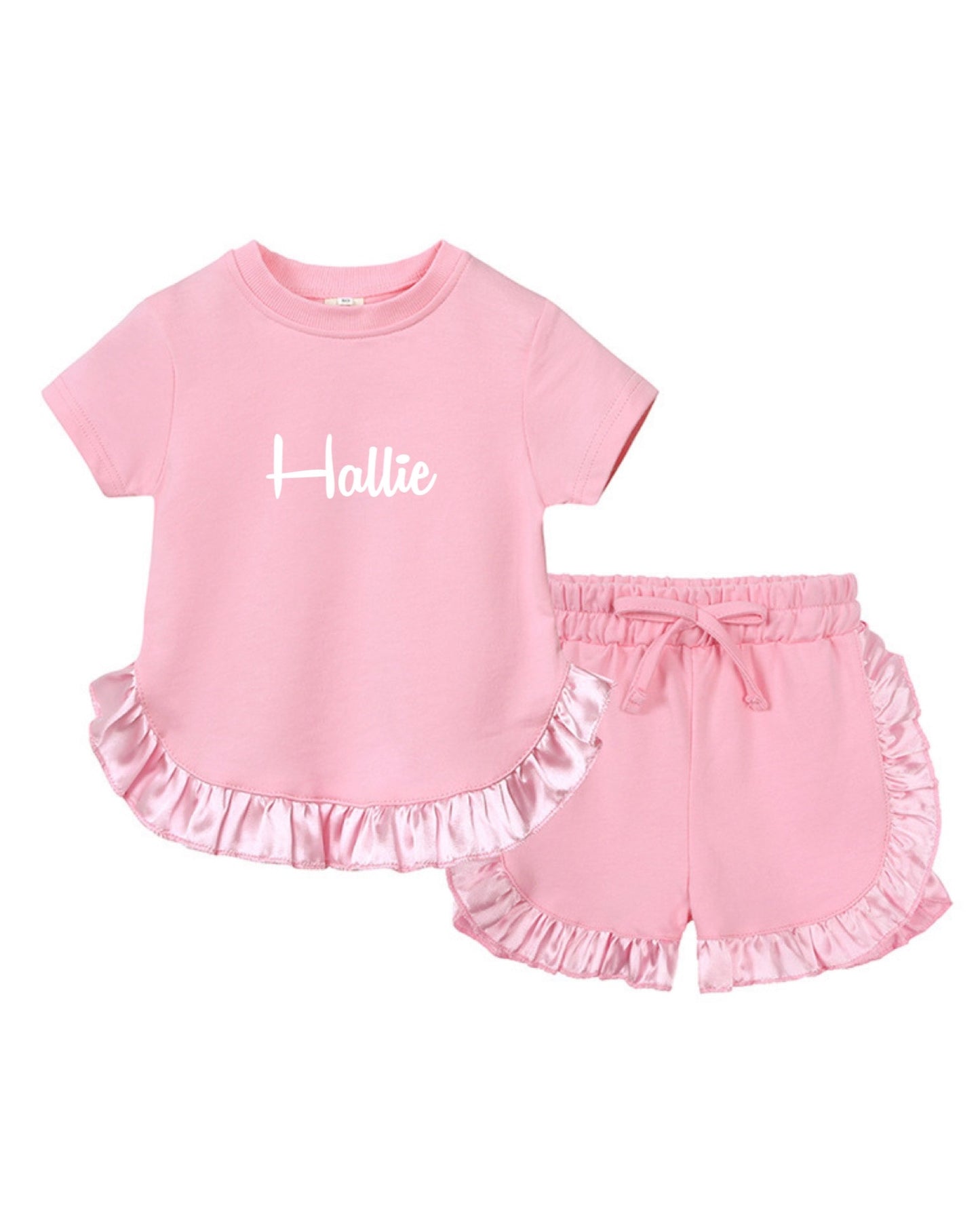 Ruffle T-Shirt & Shorts Sets