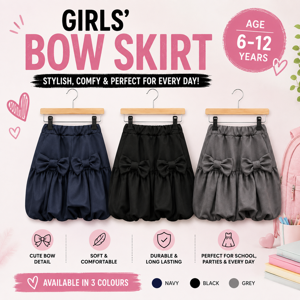 Puffball Shorts (look like a skirt)
