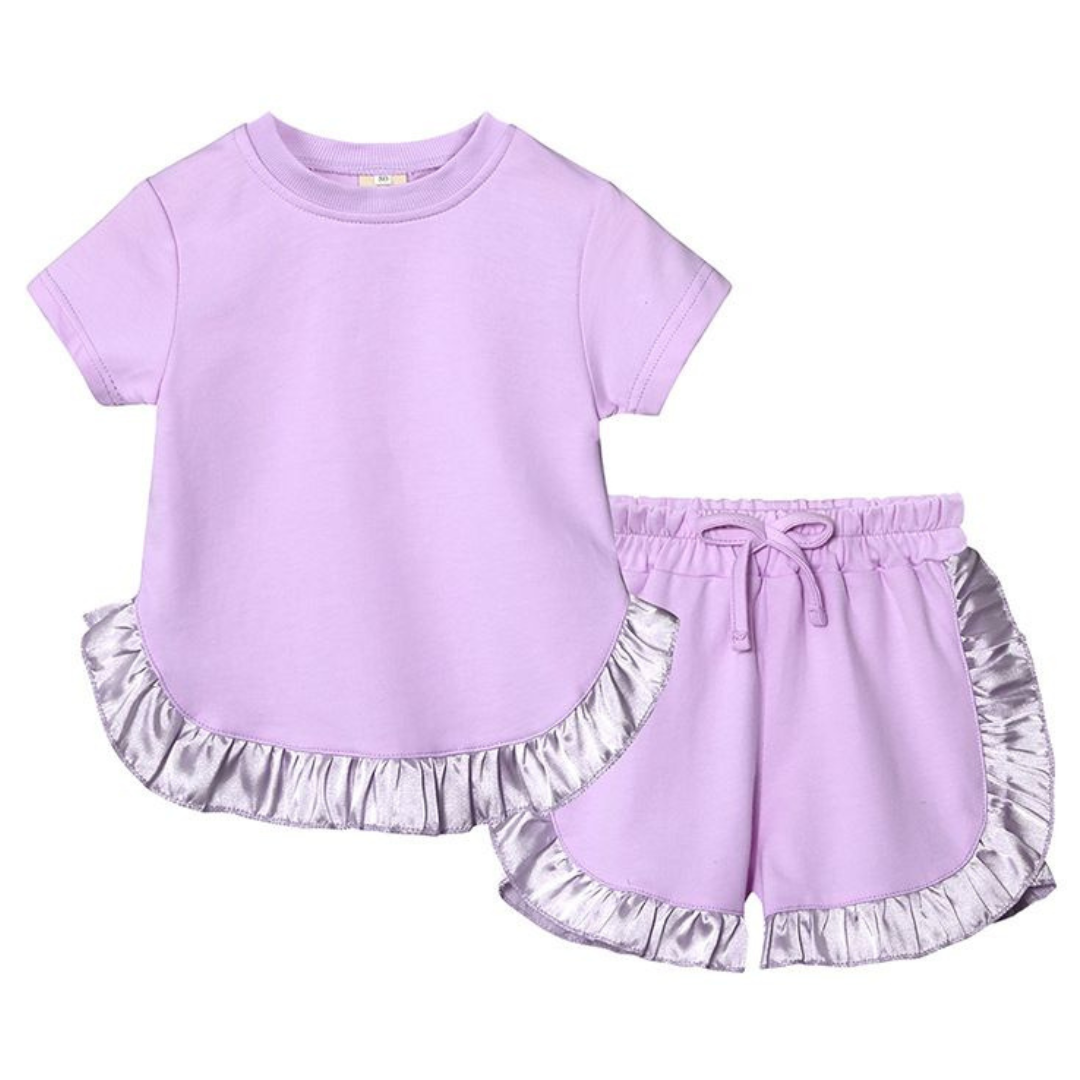 Ruffle T-Shirt & Shorts Sets