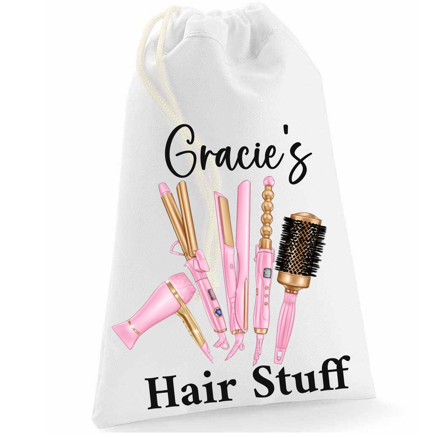 Pink Hair Stuff Bag