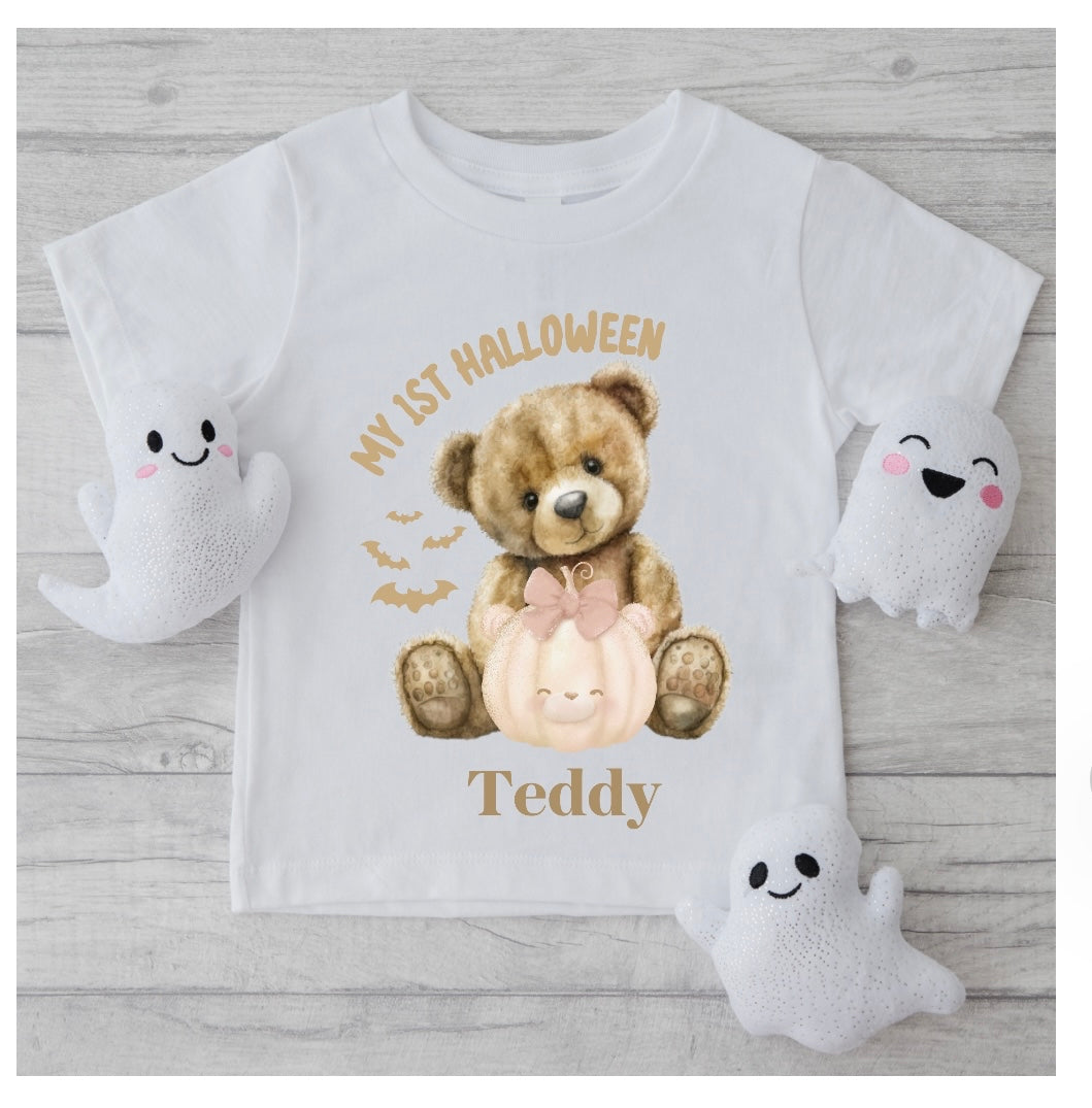 My First Halloween T-Shirt Beige