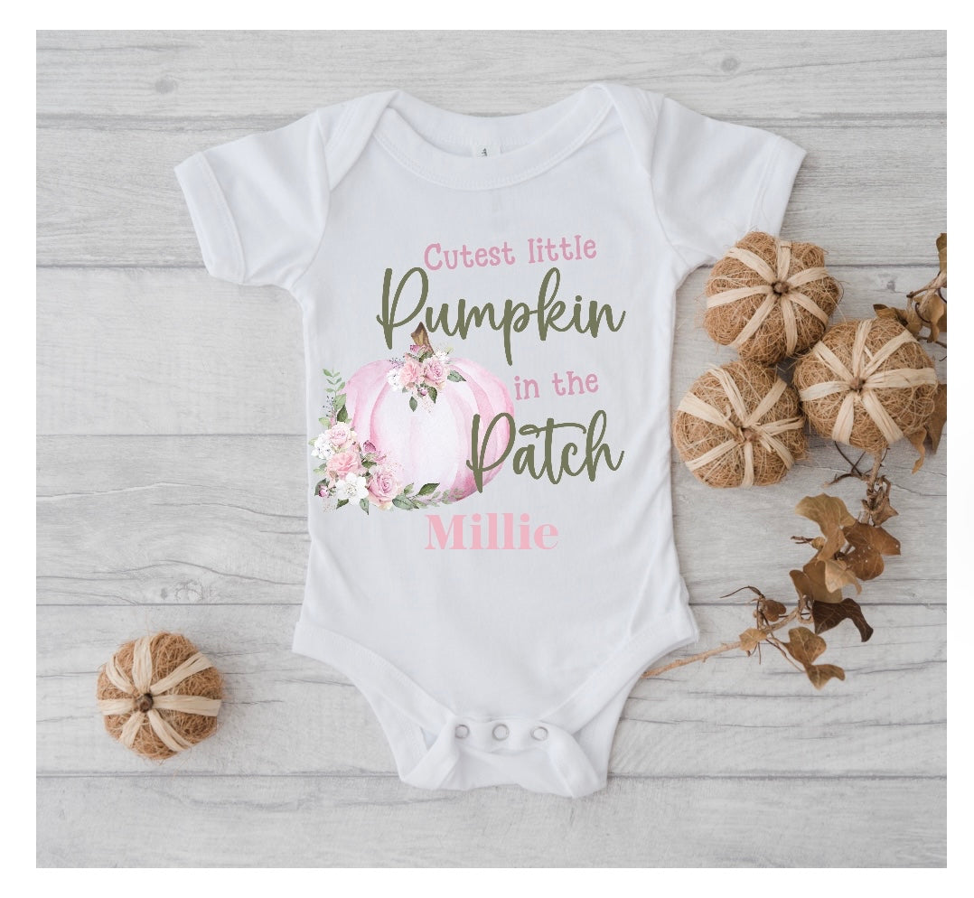 Cutest Little Pumpkin in the Patch Pink