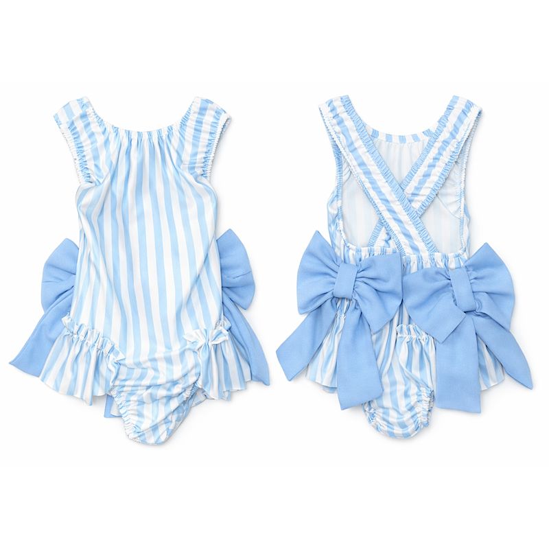 Blue Striped Swimsuit - Me And You You And Me Co 