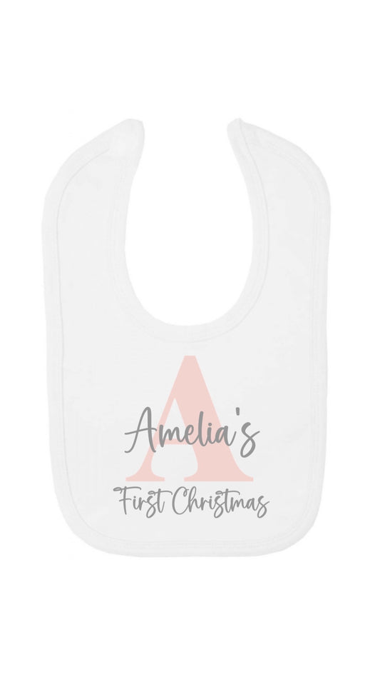 First Christmas Bib