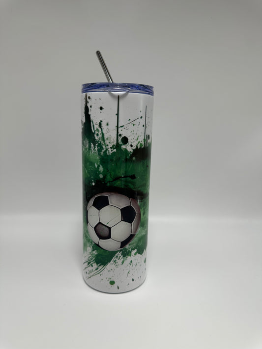 Personalised Football 20oz Tumbler - Me And You You And Me Co 
