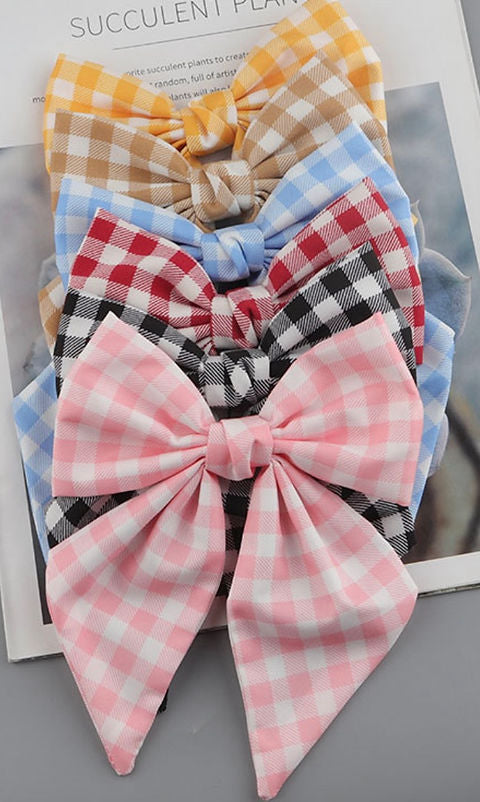 Gingham Hair Bows