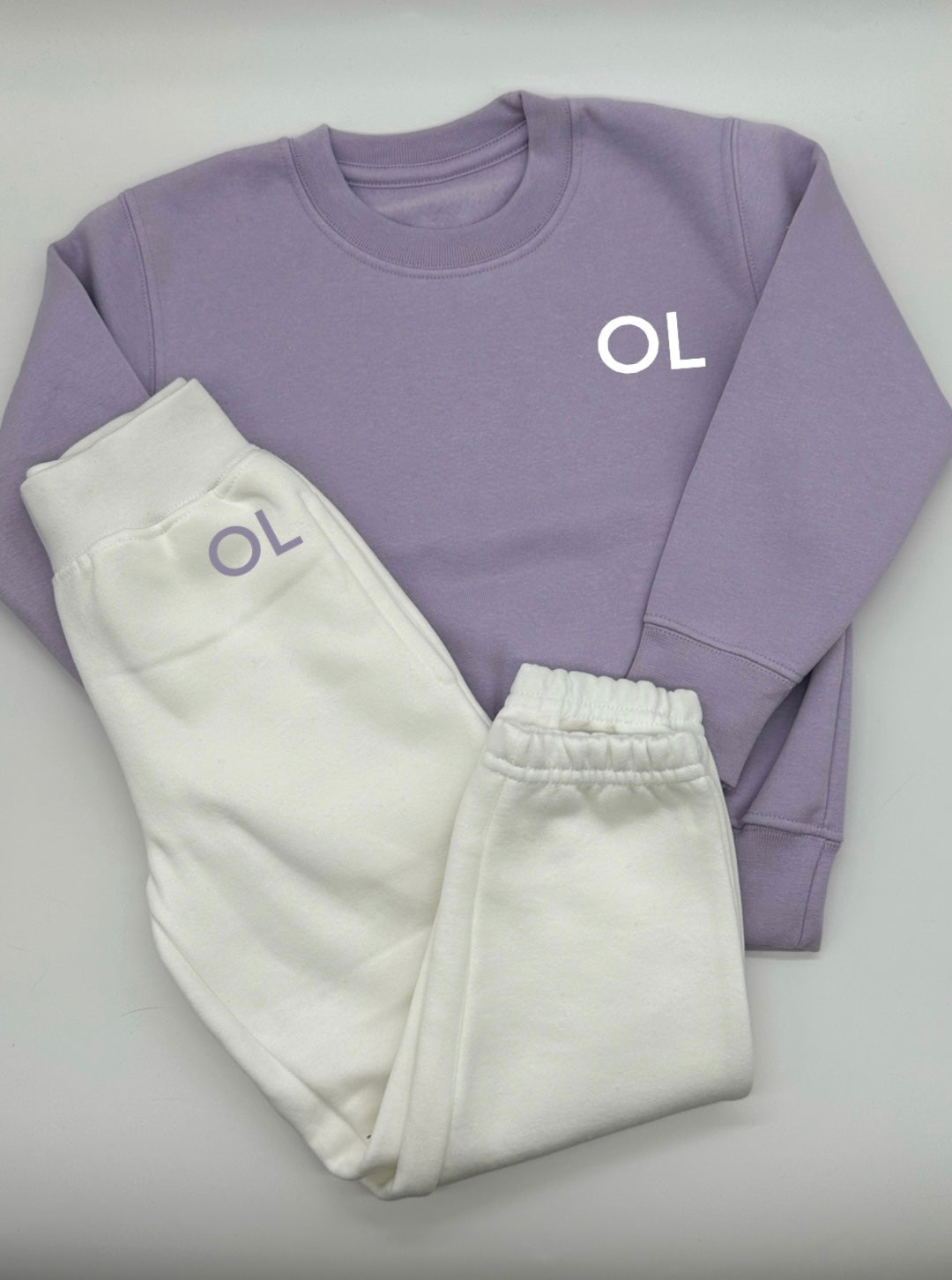 Pastel Initials Sweatshirt & Joggers Set