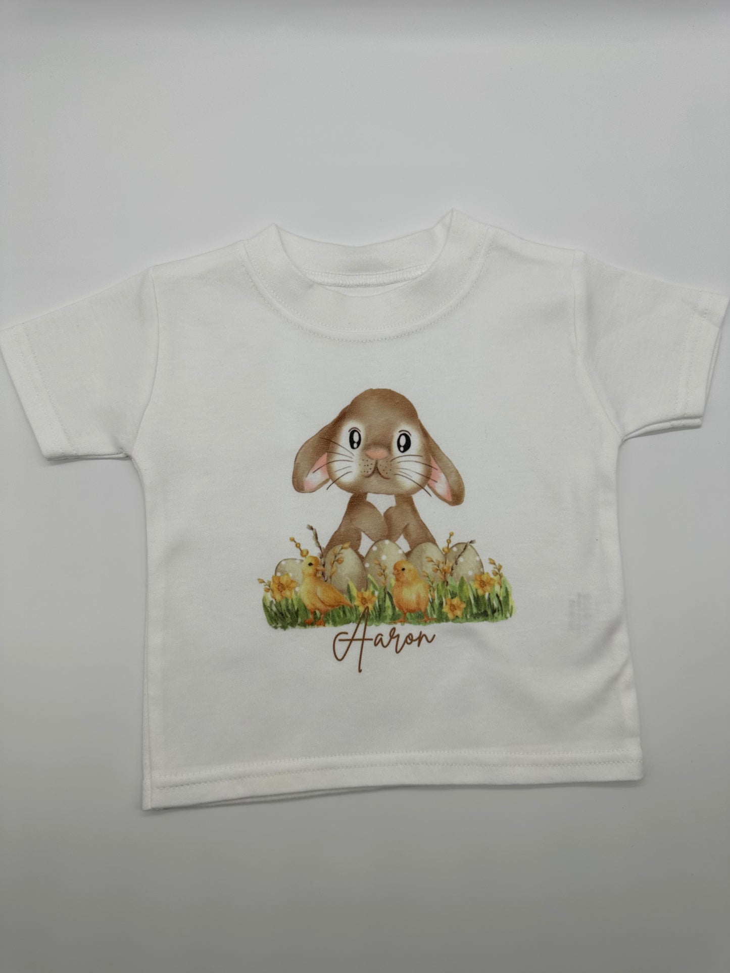 Easter Bunny with Beige Easter Eggs T-Shirt