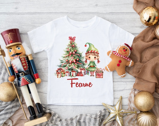 Girl Elf Christmas T-Shirt