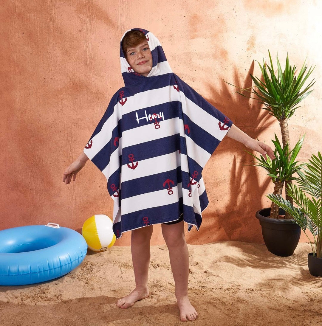 Embroidered Quick Dry Towelling Swim/Beach Covers