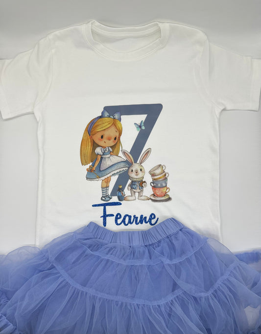 Alice & Wonderland Birthday T-Shirt