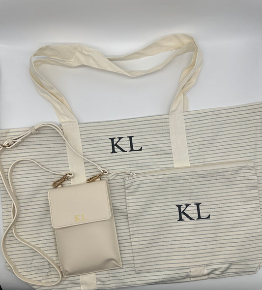 Striped Organic Bag