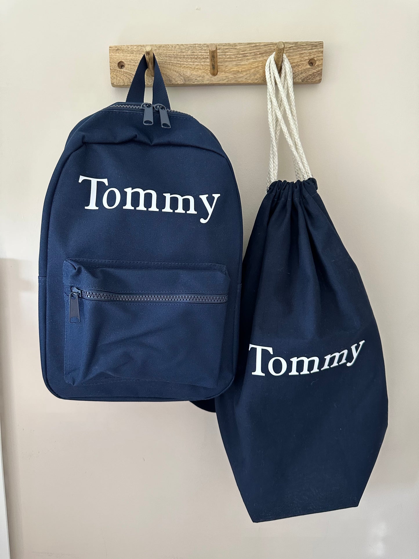 Navy Blue Mini Backpack Set