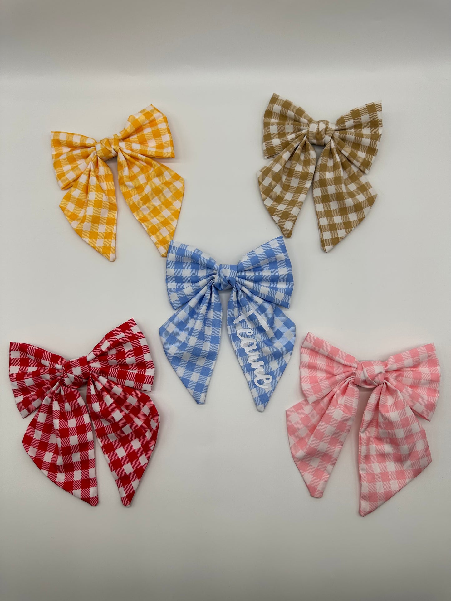 Gingham Hair Bows