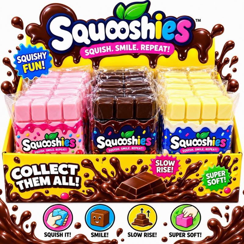 Chocolate Bar Slow Rise Squishy - Me And You You And Me Co 