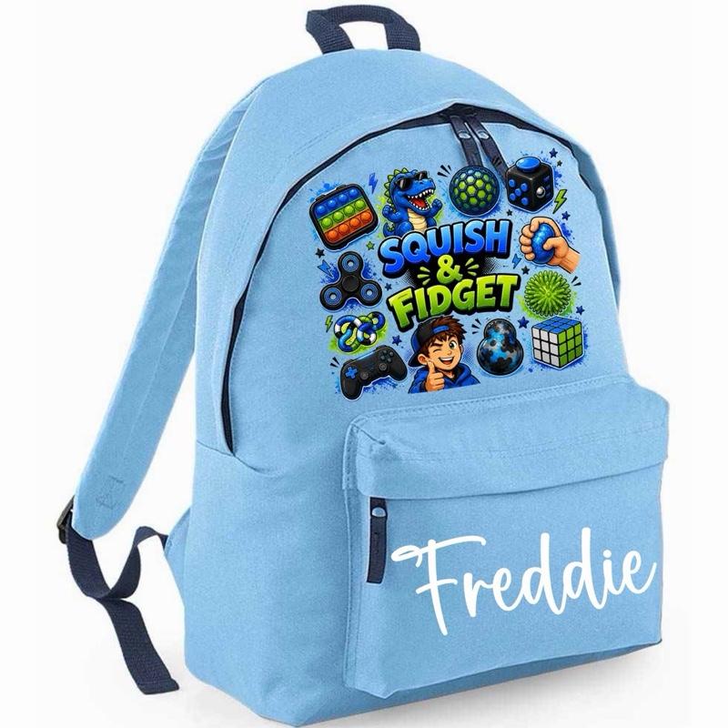 Personalised Squish & Fidget Maxi backpack - Various colours