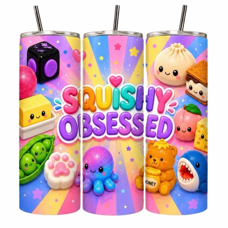 Pink Squishy Obsessed 20oz Tumbler