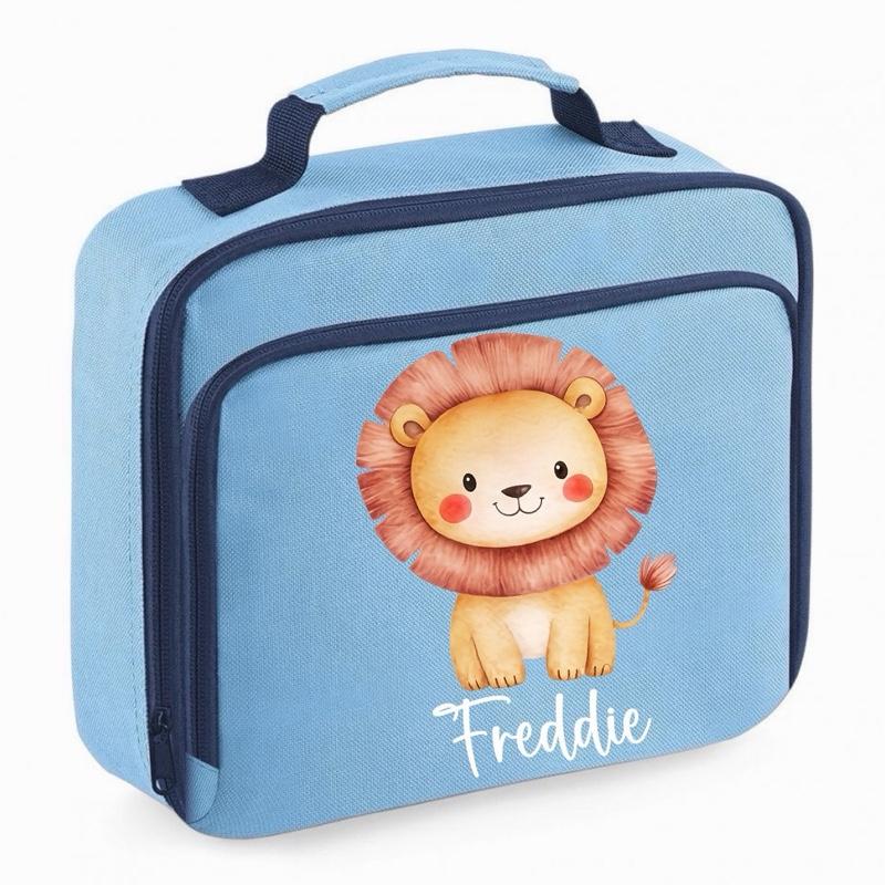 Personalised Cute Animal Lunch Bag - various colours and animals to choose from - Me And You You And Me Co 