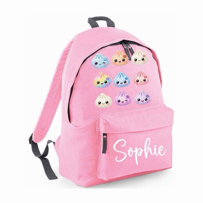 Personalised Pastel Dumpling Cartoon Backpack Maxi backpack - Various colours