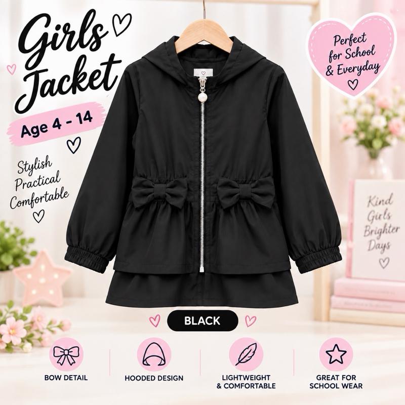Mac jacket with double bow age 4-14 years