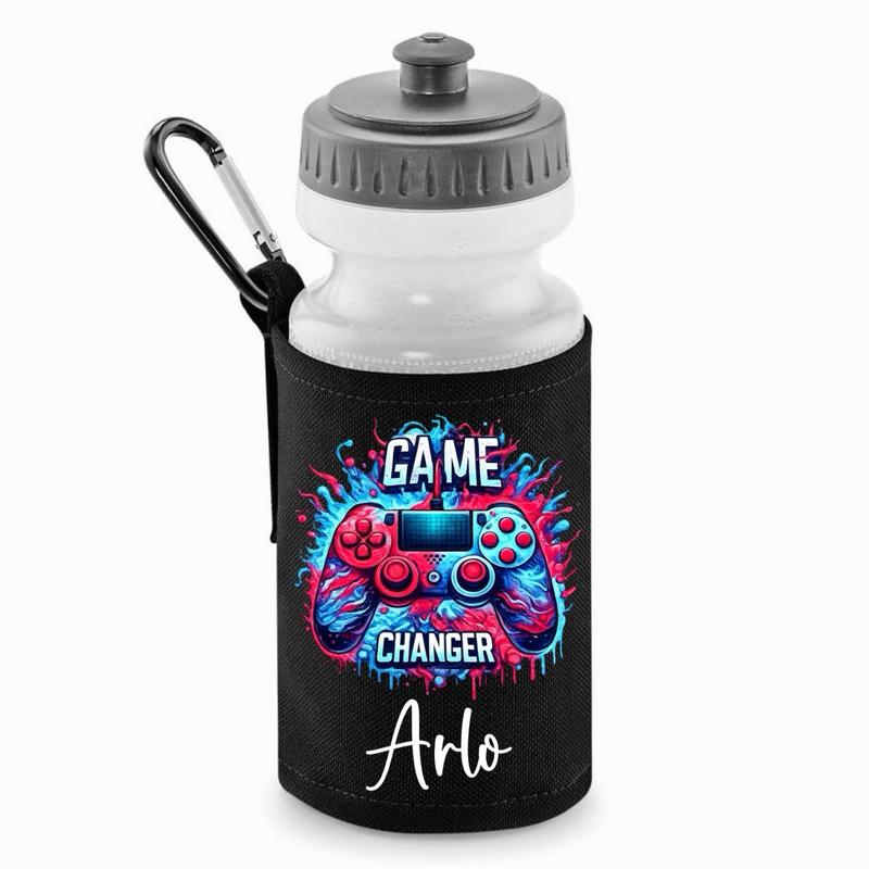 Personalised Gamer Water Bottle - various designs  colours to choose from - Me And You You And Me Co 