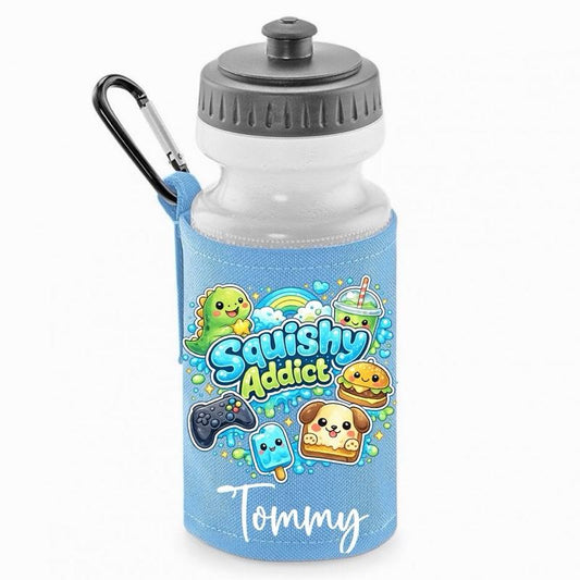 Personalised Squishy Addict Water Bottle