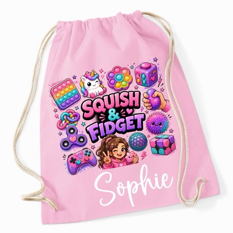 Personalised Born to Squish Gym Bag - Various Colours