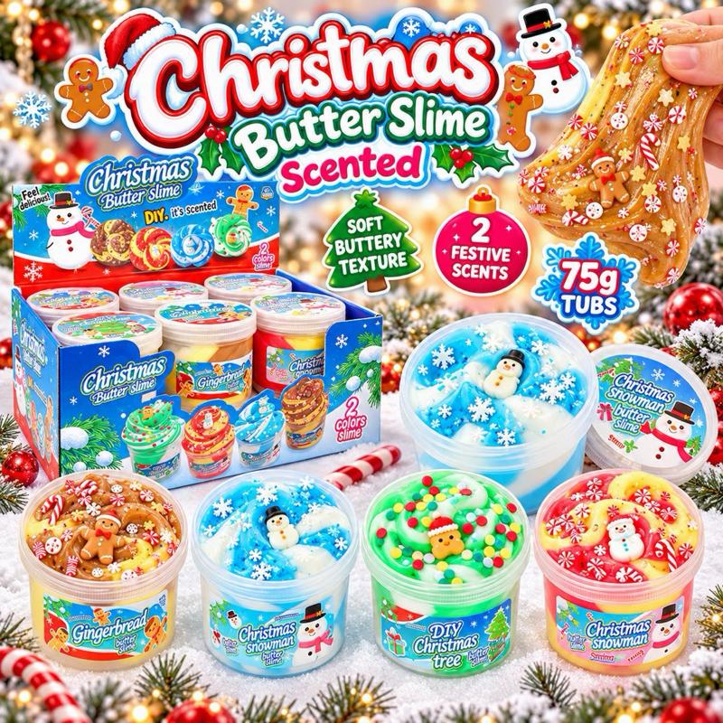 Scented Christmas Butter Slime Putty 75g Tubs - Me And You You And Me Co 