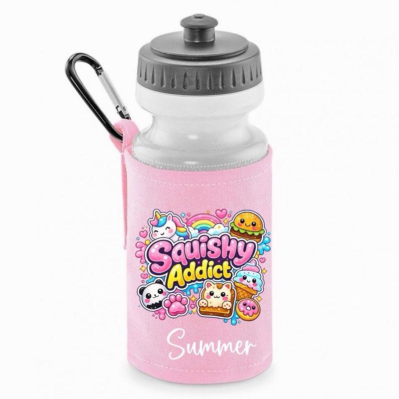 Personalised Squishy Addict Water Bottle
