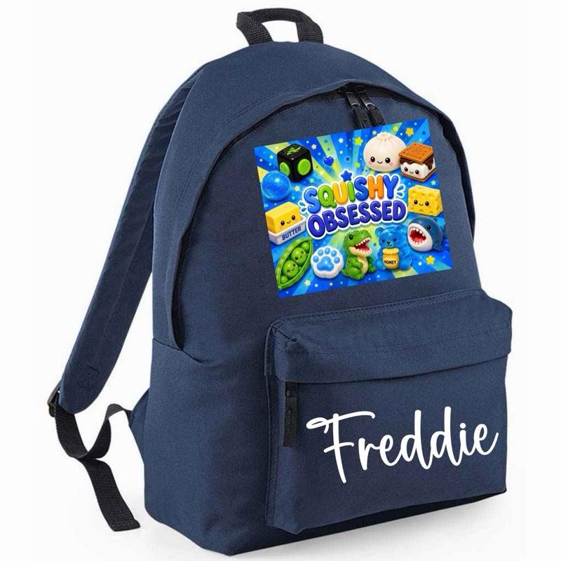 Personalised Squishy Obsessed Maxi backpack - Various colours
