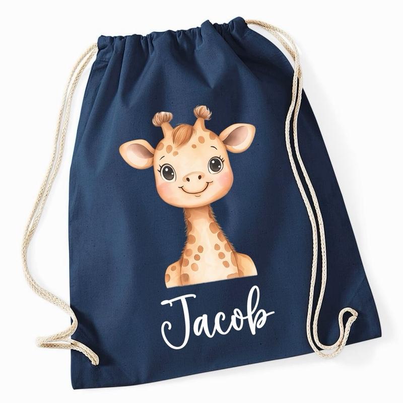 Personalised Safari Animal Gym Bag - various colours and animals to choose from - Me And You You And Me Co 