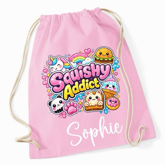 Personalised Squishy Addict Gym Bag - Various Colours
