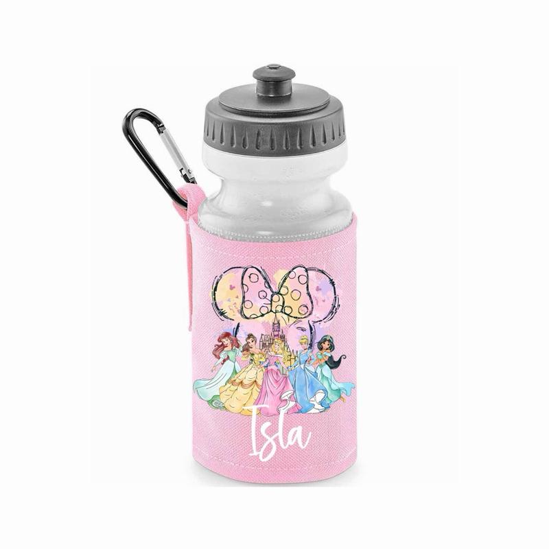 Personalised Princess Water Bottle Portable Drinkware for Kids - Me And You You And Me Co 