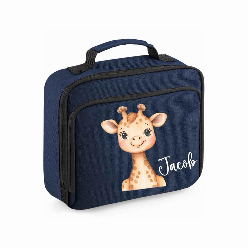 Personalised Safari Animal Lunch Bag - various colours and animals to choose from - Me And You You And Me Co 