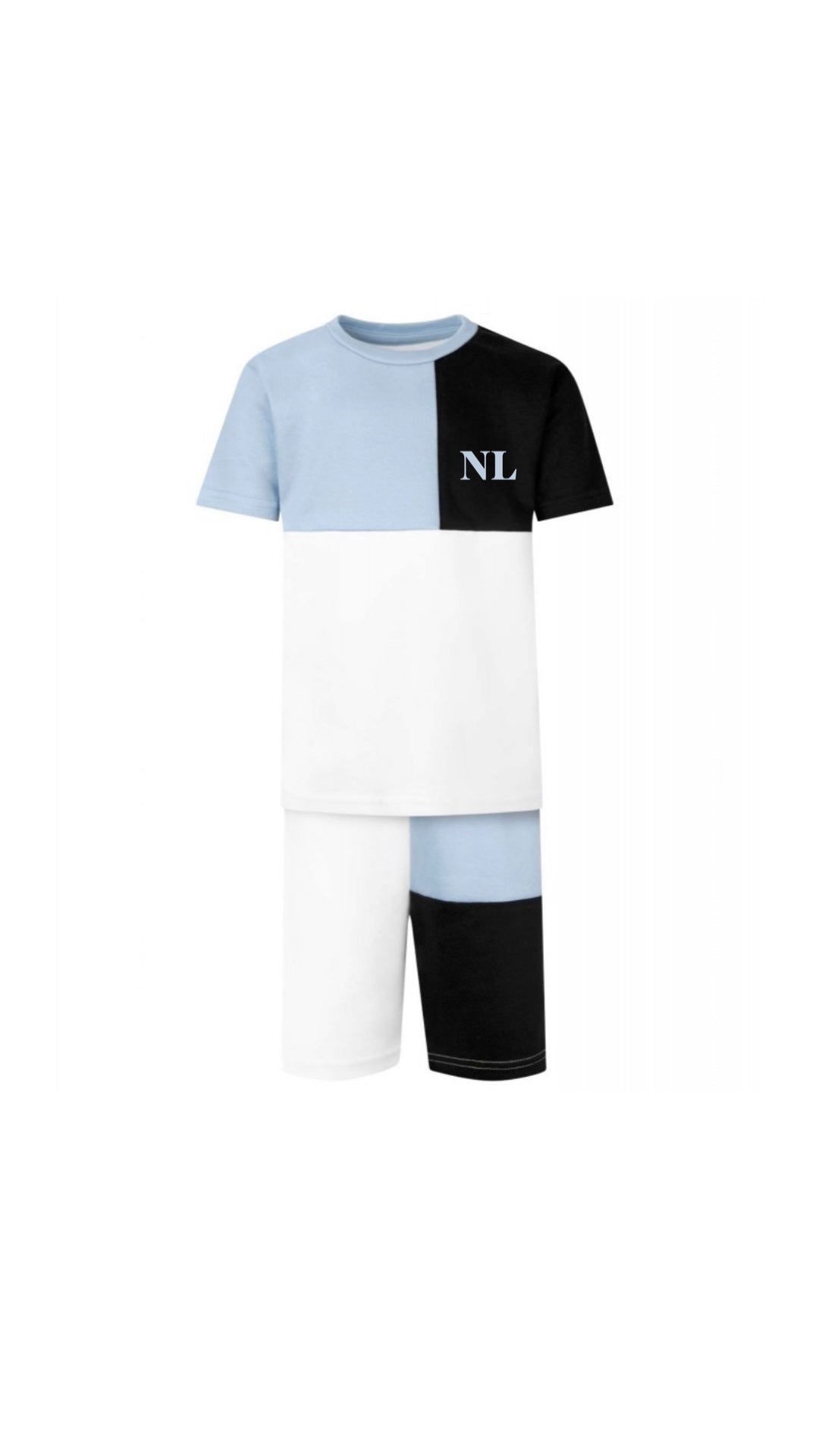 Panel T-Shirt & Shorts Set