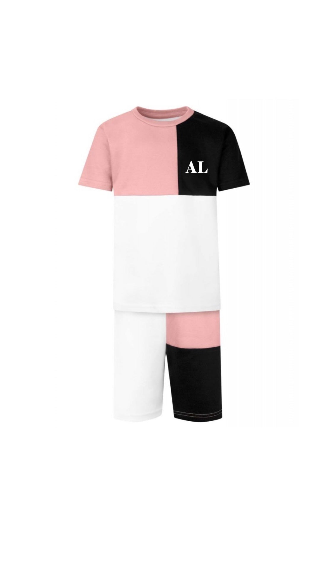 Panel T-Shirt & Shorts Set