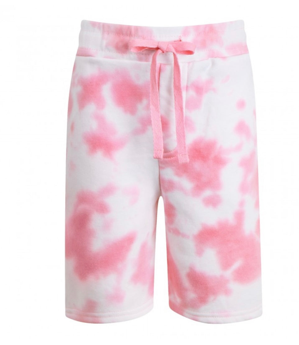 Sweatshirt T-Shirt & Shorts Set pink tie dye - Me And You You And Me Co 