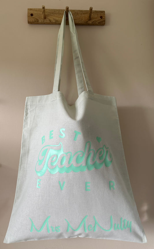 Best Teacher Ever Tote Bag