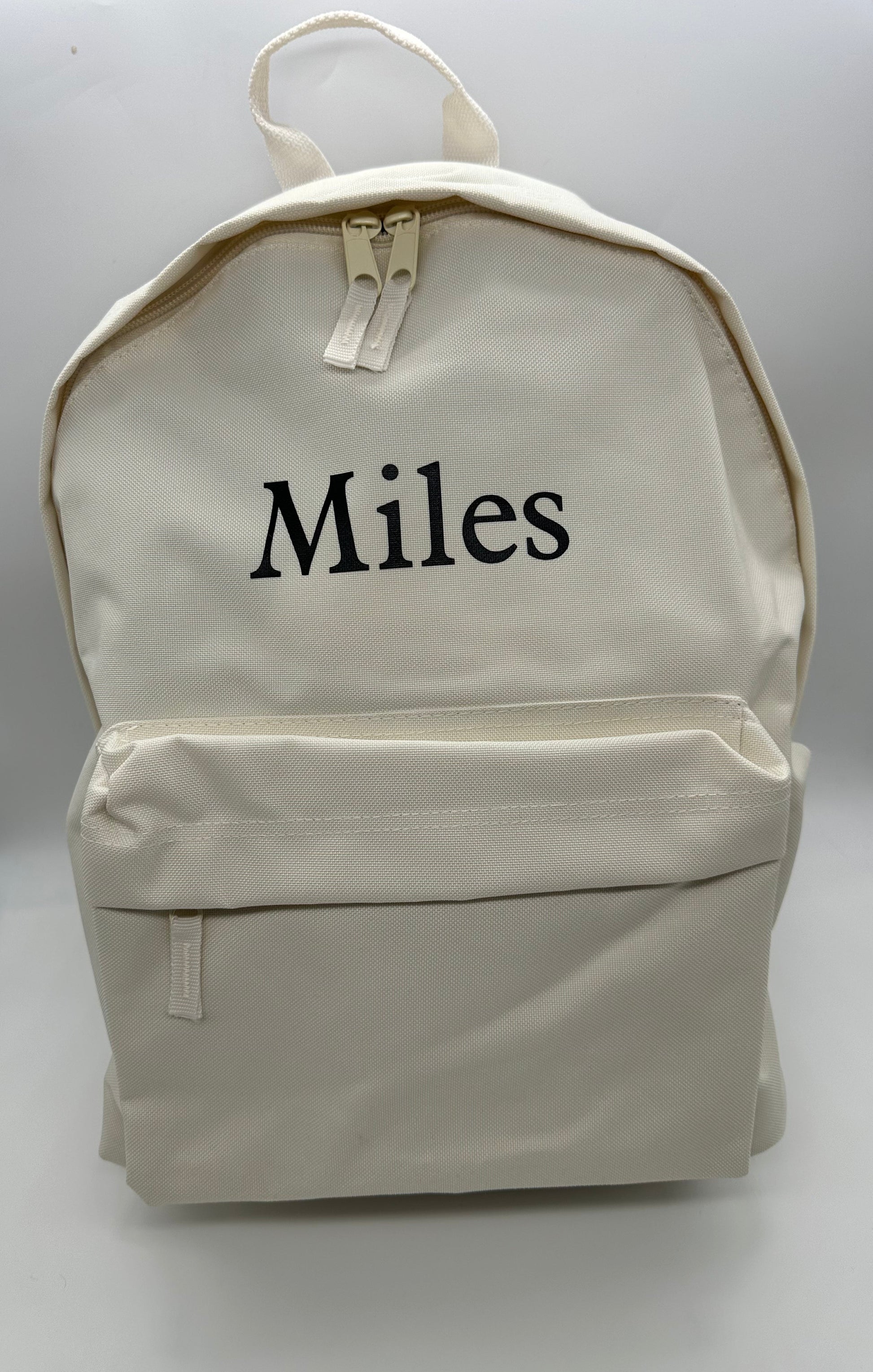 Classic Cream Name backpack - Me And You You And Me Co 