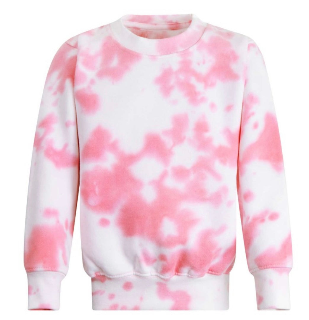 Sweatshirt T-Shirt & Shorts Set pink tie dye - Me And You You And Me Co 