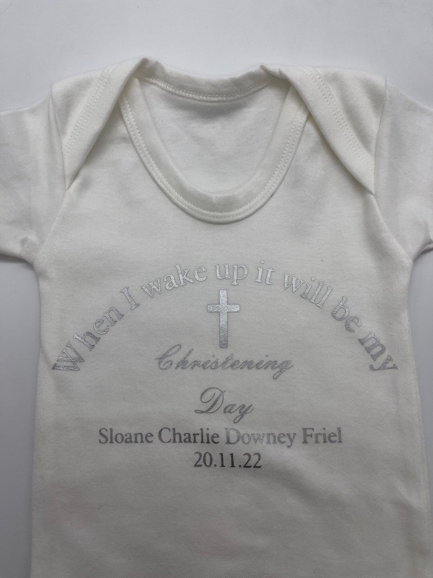 Christening baby vest - Me And You You And Me Co 