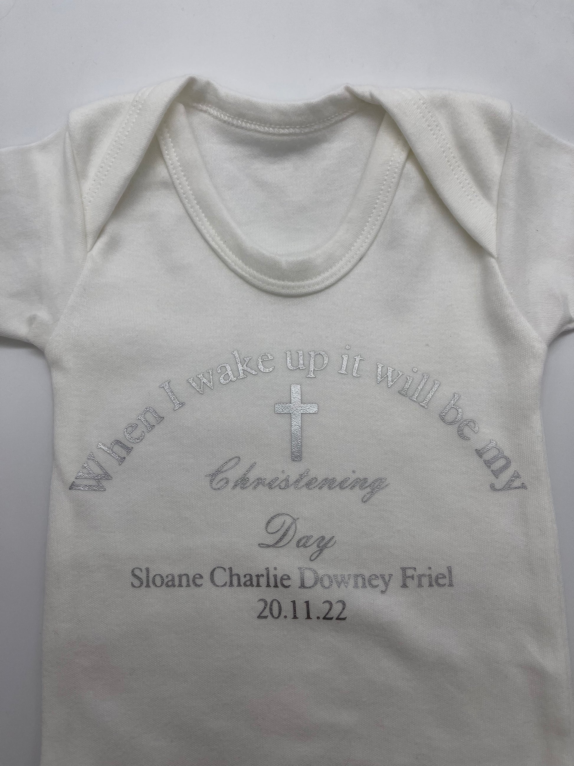 Christening baby vest - Me And You You And Me Co 