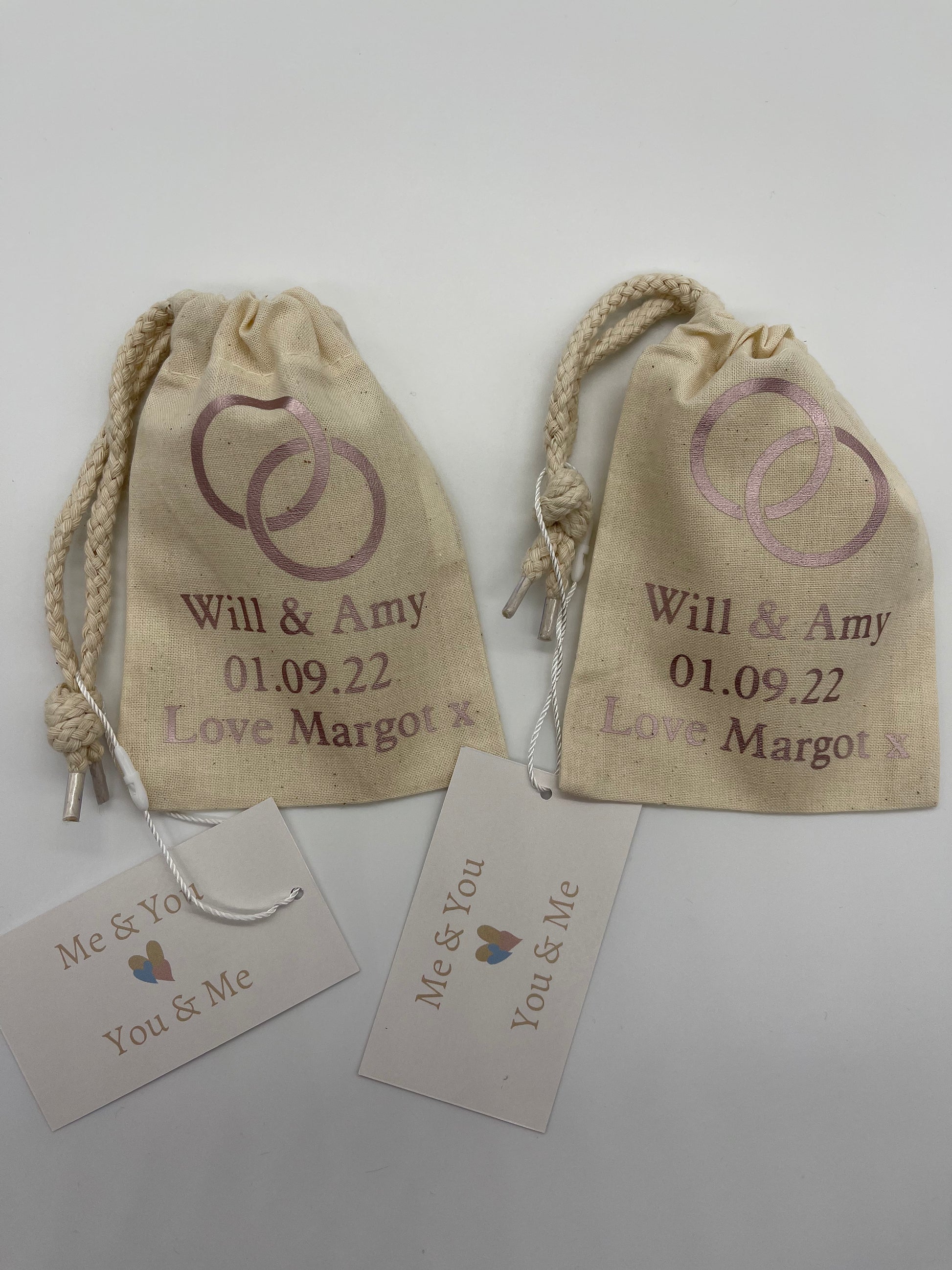 Wedding Rings Pouch - Me And You You And Me Co 