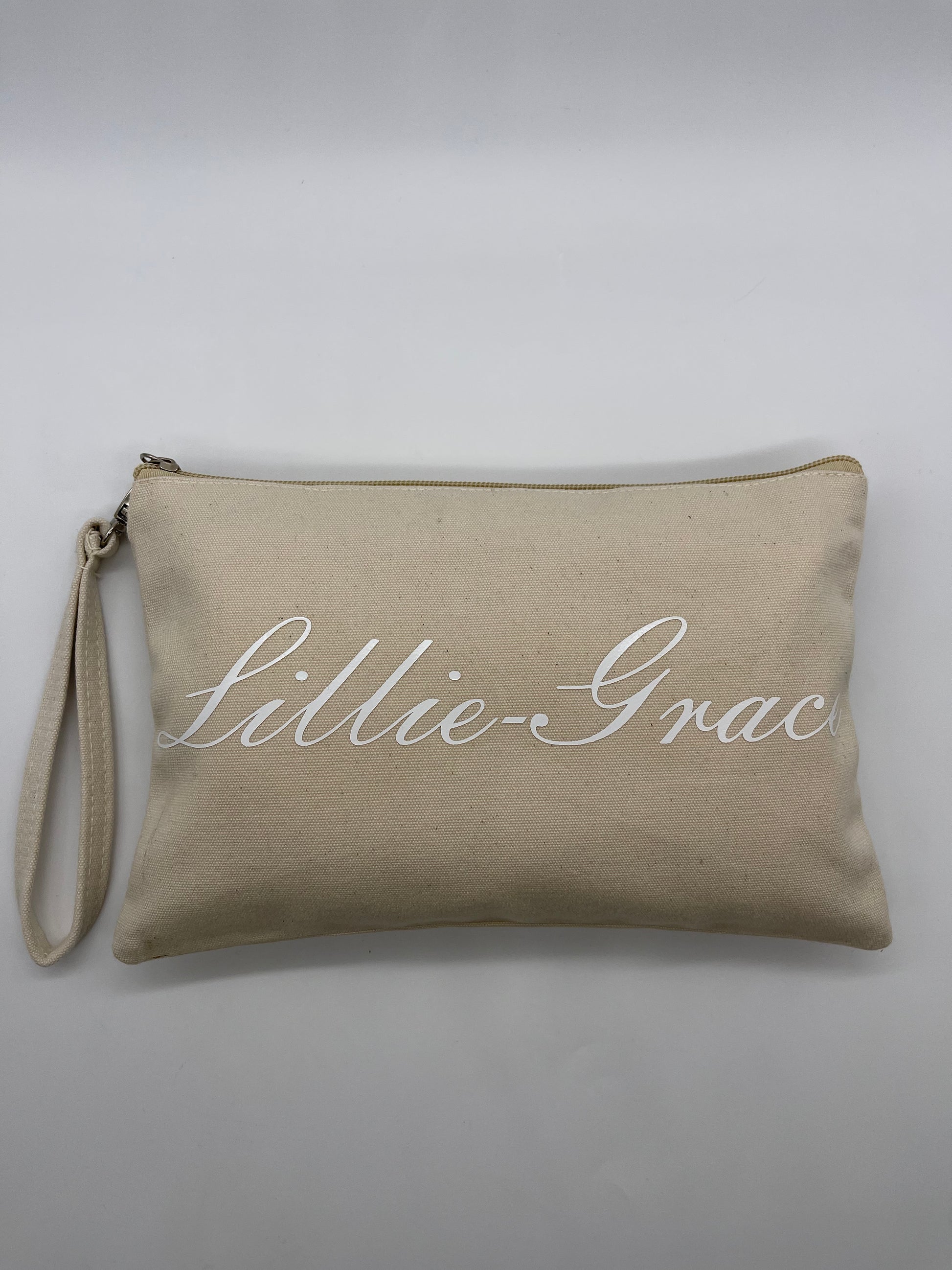 Script Wristlet Pouch - Me And You You And Me Co 