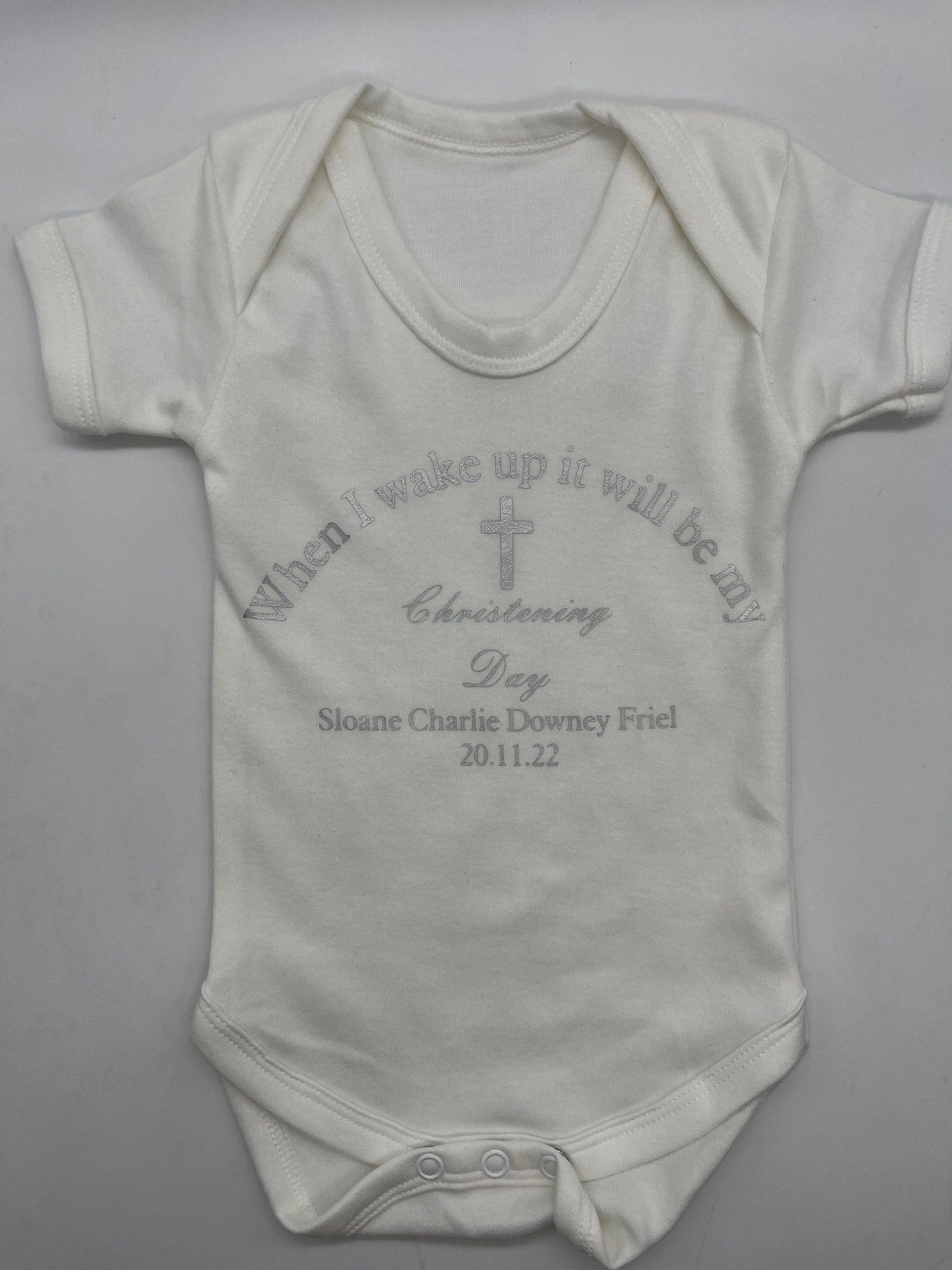 Christening baby vest - Me And You You And Me Co 