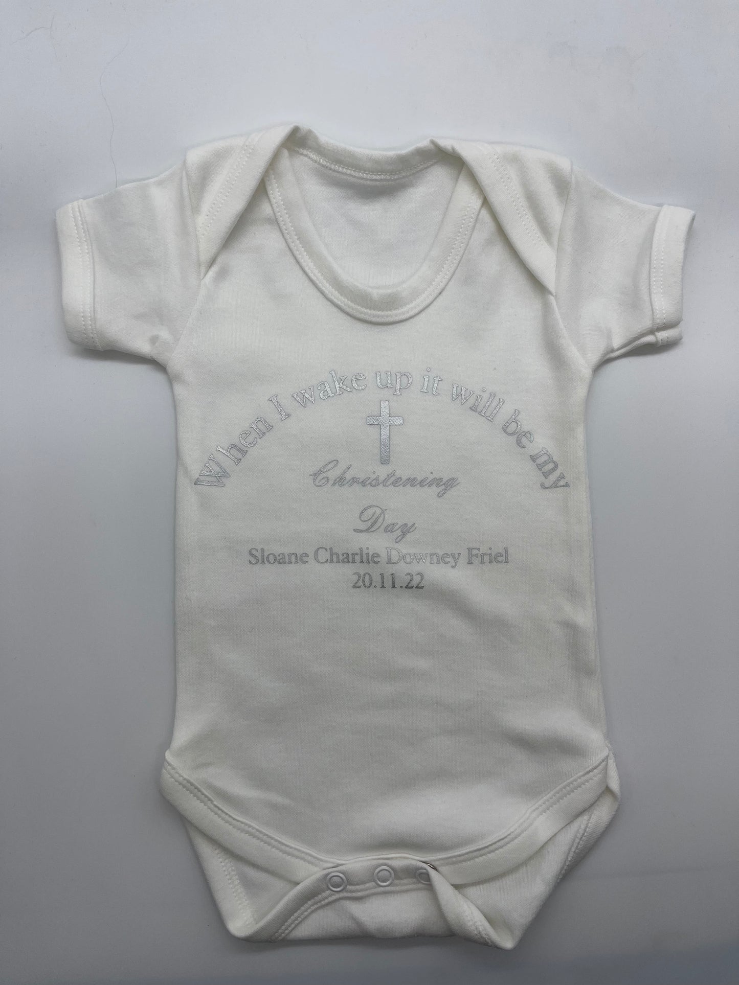 Christening baby vest - Me And You You And Me Co 