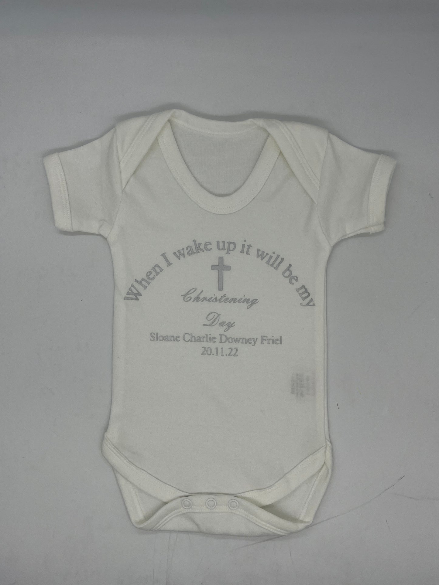 Christening baby vest - Me And You You And Me Co 