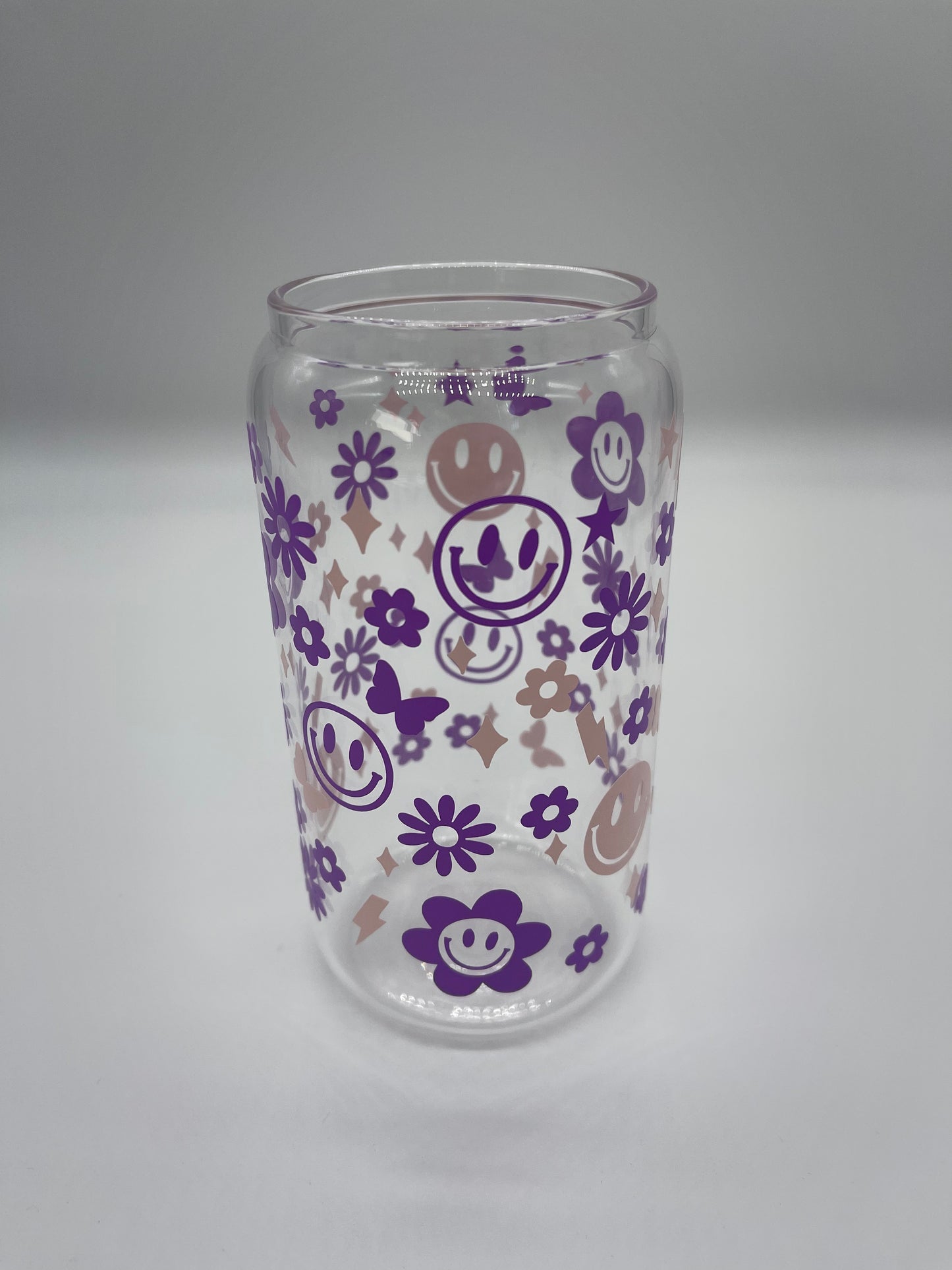 Groovy glass can cup - Me And You You And Me Co 